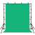 Puluz Photo Studio Background Support Set PKT5204 green backdrop, 2x2m mount, 1.6x2m backdrop, tripod stands, cross bars, clips, and securing clips