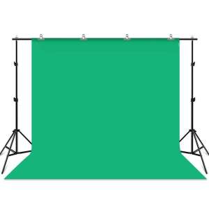 Green backdrop for photography and videography, 2.9m x 3m, Puluz - Studio backdrop