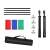 Puluz photo studio background support set, includes 3 backdrops, 2 stands, cross bars, clips, and carrying bag