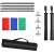 Puluz photo studio background support set, includes 3 backdrops, 2 stands, cross bars, clips, and carrying bag