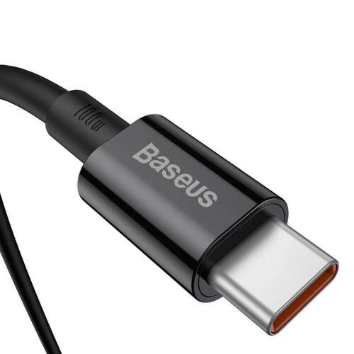 Close-up of Baseus Superior Series USB-C to USB-C 100W Cable Connector