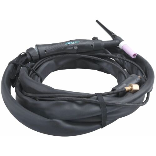 EXTOL PREMIUM munkakábel pisztollyal, TIG (AWI) hegesztéshez a 8896024 és 8896025 inverterhez, 4 m, max. 200A (DC), CE 168991555 - Extol