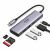 UGREEN CM511 5 az 1-ben adapter USB-C hub 2x USB, HDMI, USB-C, TF / SD (szürke) 65927926