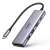 UGREEN CM511 5 az 1-ben USB-C Hub adapter 2x USB, HDMI, USB-C és TF/SD kártyaolvasó szürke színben