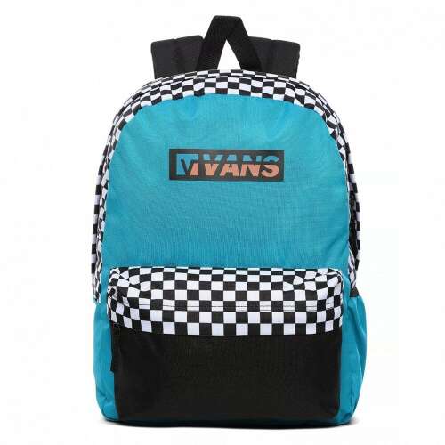 Vans kockás Hátizsák #türkiz-fekete