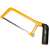 Deli Tools EDL6007 150mm mini hacksaw with yellow frame and black handle