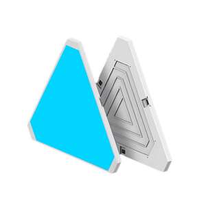 Yeelight Smart Light Panels, triangular LED panel, back and front view, white background - Ceiling Lamp