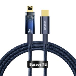 Baseus Explorer 20W USB-C-zu-Lightning-Kabel blau - Lightning-Kabel