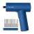 HOTO QWLSD008 3.6V cordless screwdriver with 10 bits, blue