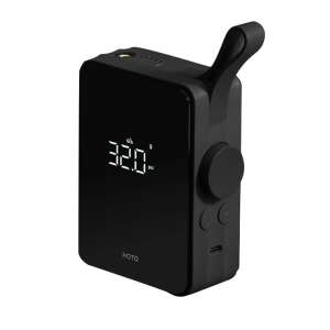 HOTO QWCQB001 hordozható elektromos gumifelfújó, fekete, digitális kijelzővel és nyomásmérővel - Kerékpár kiegészítő