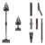 JIMMY H10 Pro cordless vacuum cleaner, grey, with various attachments