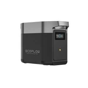 EcoFlow Delta 2 Smart Extra Battery szögletes nézet kijelzővel - Elem & akkumulátor