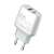 LDNIO A2424C Rýchla nabíjačka 20W s USB-C a USB portami, biela