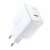 Acefast A1 20W USB-C charger white, angled view