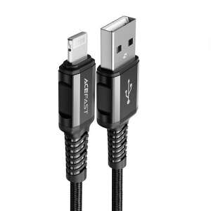 Kábel Acefast C1-02 USB-A do Lightning, čierny, 1,2m - ACEFAST