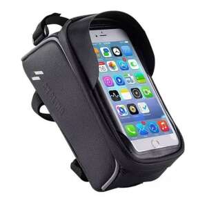 Rockbros 017-1BK kerékpár táska, fekete, vízálló, érintőképernyős, telefontartó, kerékpáros táska, kerékpáros táska - Rockbros