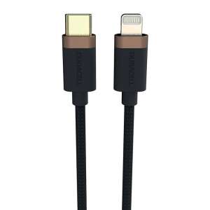 Cablu USB-C la Lightning Duracell, 1m, negru - Cabluri de date