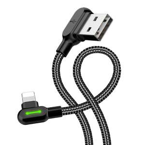 USB to Lightning cable, Mcdodo CA-4673, angled, 1.8m (black) 66134966 