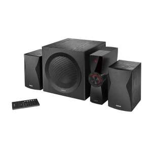 Edifier CX7 2.1 speaker system, black, with subwoofer, satellite speakers, and remote control - PC speaker