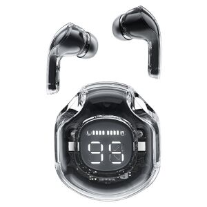 Acefast T8 Black TWS Earphones with LED Display Charging Case - Headphone and Bluetooth Speaker