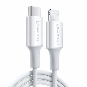 UGREEN 1.5m Biały Kabel Lightning do USB-C do ładowania iPhone - Kabel Lightning