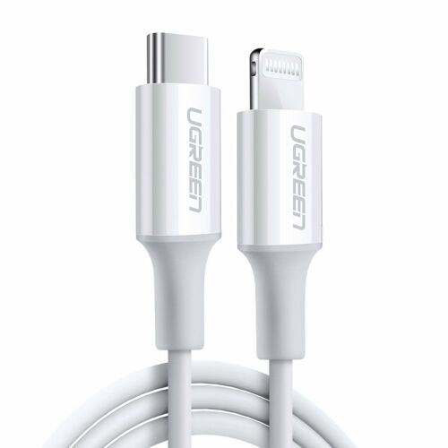 UGREEN 1.5m Biały Kabel Lightning do USB-C do ładowania iPhone