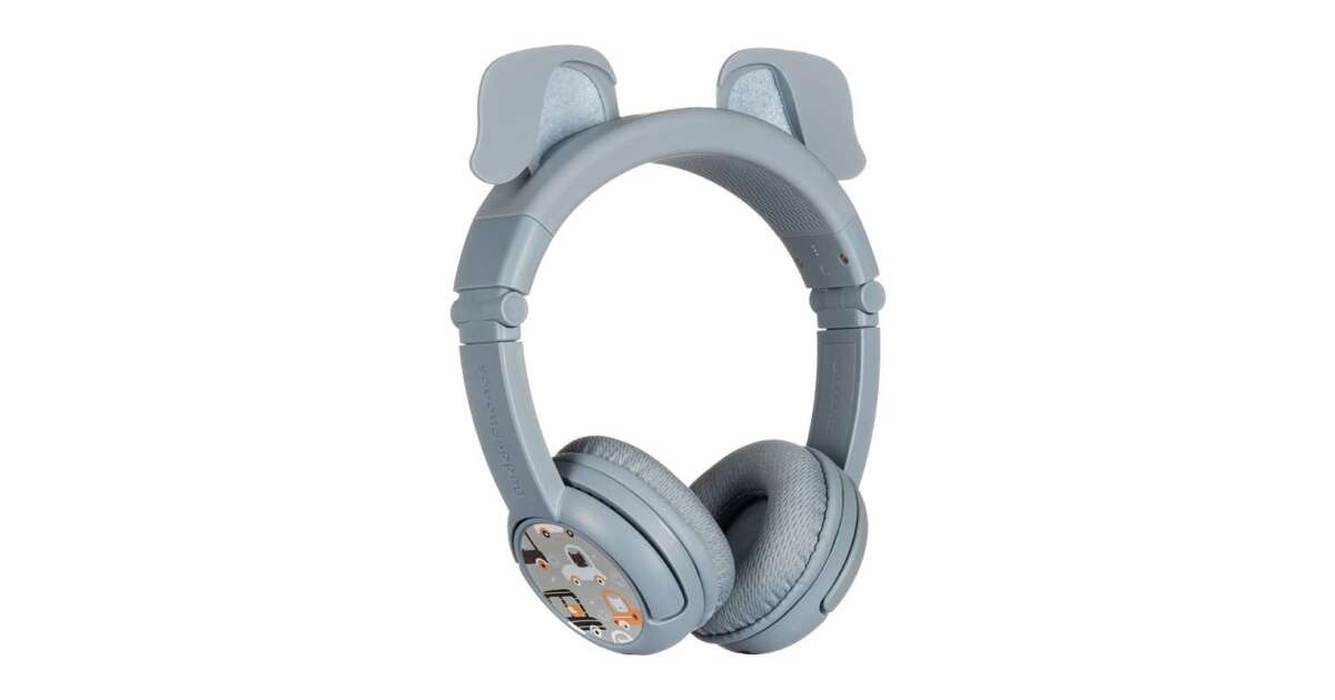 Wireless headphones for kids Buddyphones Play Ears Plus dog Blue Pepita