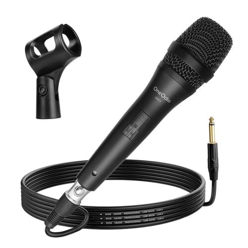 OneOdio ON55 dynamic microphone with cable and stand mount