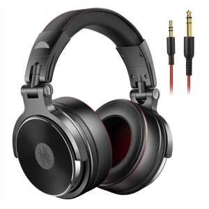 OneOdio Pro-50 black studio monitor headphones with 50mm drivers, 3.5mm and 6.3mm jack, memory foam earcups, shareport technology - Peripheral