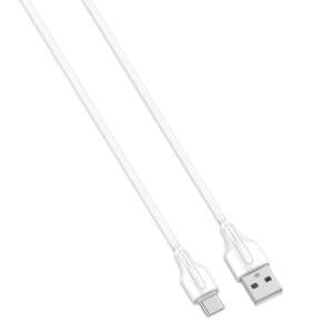 LDNIO LS541 fehér USB-A - USB-C töltő és adat kábel, 1 méter - LDNIO