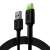 Cable USB - USB-C Green Cell GC Ray, 120cm, green LED, with Ultra Charge, QC 3.0 65692513