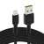 Green Cell GC Ray 120cm USB-A auf Lightning Kabel, schwarz, schnelles Laden, Datenübertragung
