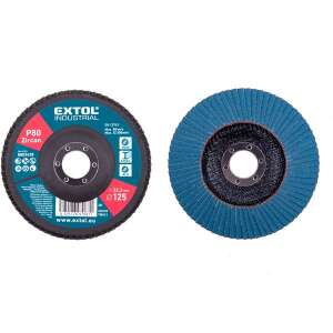 EXTOL INDUSTRIAL lamellás csiszoló INOX, acél és ALUmunkadarabok csiszolására, 125×22mm; P40