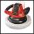 Einhell CE-CB 18/254 Li - Solo cordless polisher, red and black, with white polishing pad