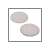Two white polishing pads for Einhell CE-CB 18/254 Li - Solo cordless polisher