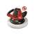 Einhell CE-CB 18/254 Li - Solo cordless polisher, red and black, with white polishing pad