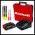 Einhell TC-JS 18 Li cordless jigsaw kit with battery, charger, blades and carrying case