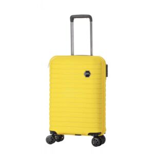 Ground yellow small hard shell suitcase with wheels - Dressing Accessory