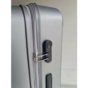 Aqua hard shell suitcase combination lock detail - Dressing Accessory