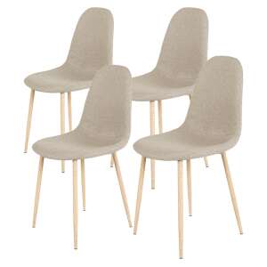 Timeless Tools 4 buc scaune acoperite cu material textil, mai multe culori-bej 59403316 Scaune sufragerie