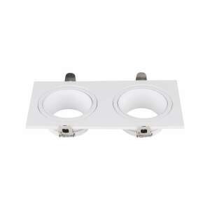 V-TAC 2 fejes Spotlámpa keret, fehér, GU10 - V-TAC