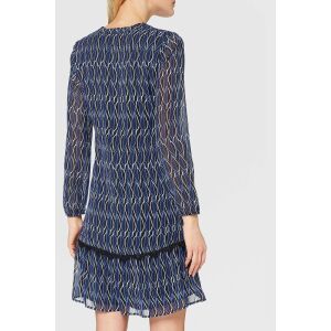 Comma black-blue patterned women's dress – 36 126940695 - Comma