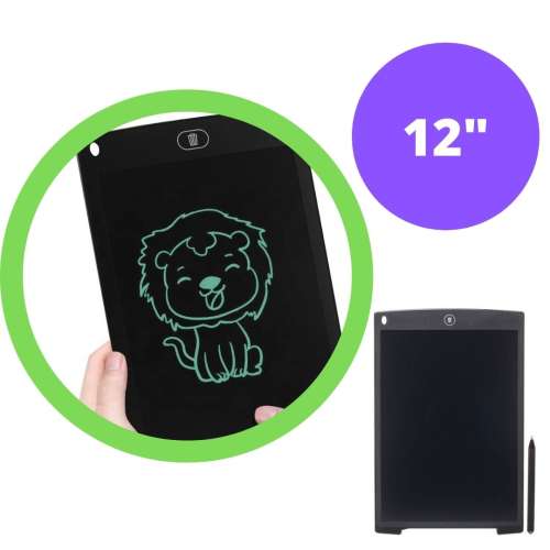 HSD1200 Elektronikus 12" LCD rajztábla ceruzával #fekete 31619268