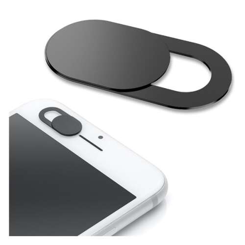 Fekete webkamera takaró laptop, tablet és telefon kamerákhoz