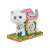 Animagic Mimi interactive walking plush cat toy, white, with leash and collar, in box