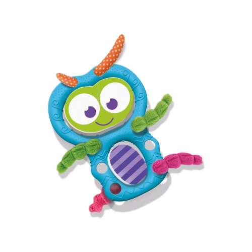 SES First Senses - Bob the Caterpillar, blue and green toy caterpillar with textured parts, for babies and toddlers