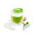 HANDY manual food chopper with accessories, green and white, for chopping vegetables, fruits, herbs, and making sauces