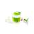HANDY manual food chopper with accessories, green and white, for chopping vegetables, fruits, herbs, and making sauces