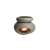 FANCY HOME Lampa zapachowa, Stones, szary, ceramiczny dyfuzor aromatyczny do olejków eterycznych, ze świeczką typu tealight