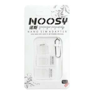 Adapterek Nano SIM / Micro, Micro Sim és Nano / Sim (NOOSY 3in1) fehér 59432433 
